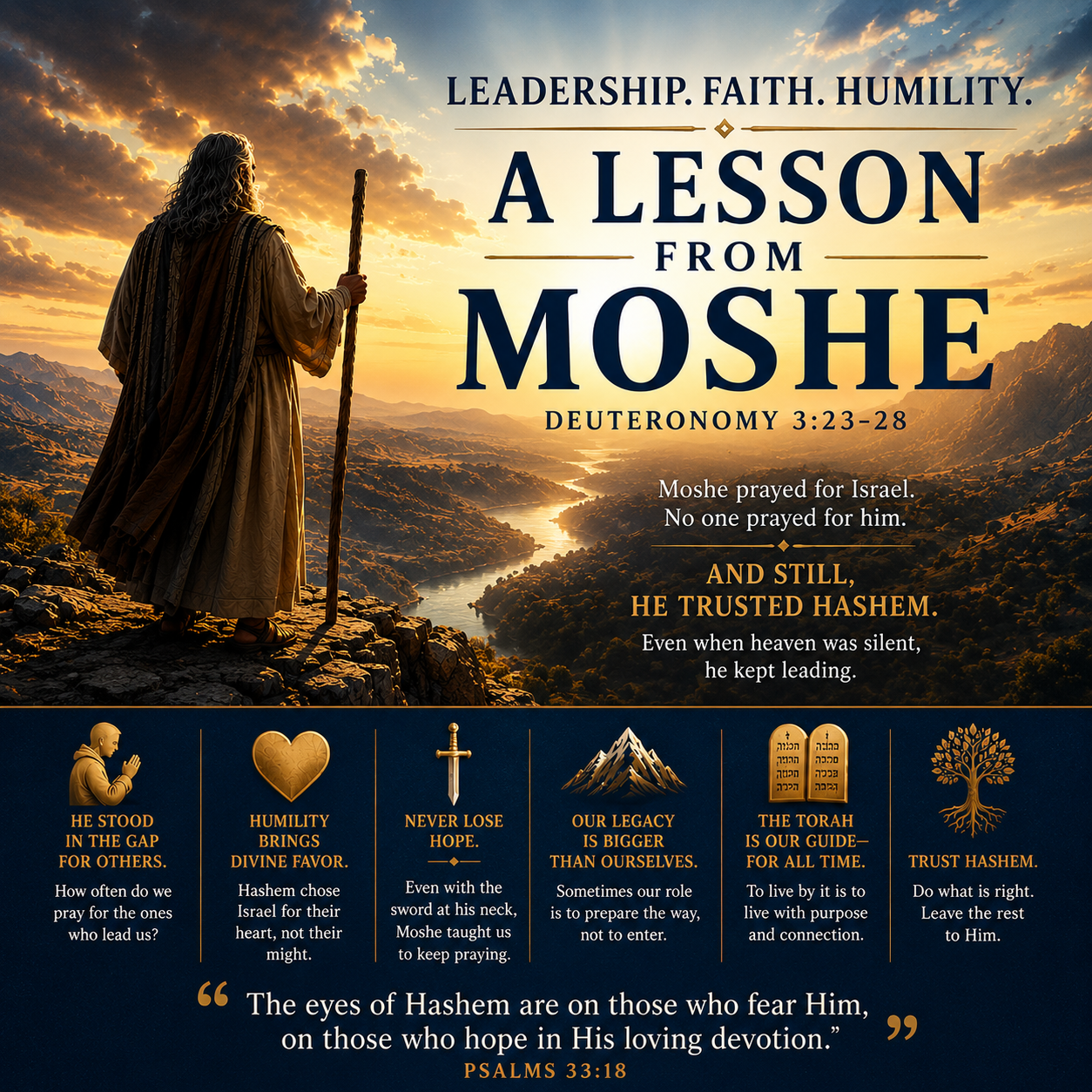 When Heaven Seems Silent: What Moses Teaches the Noahide About Faith, Leadership, and Trust